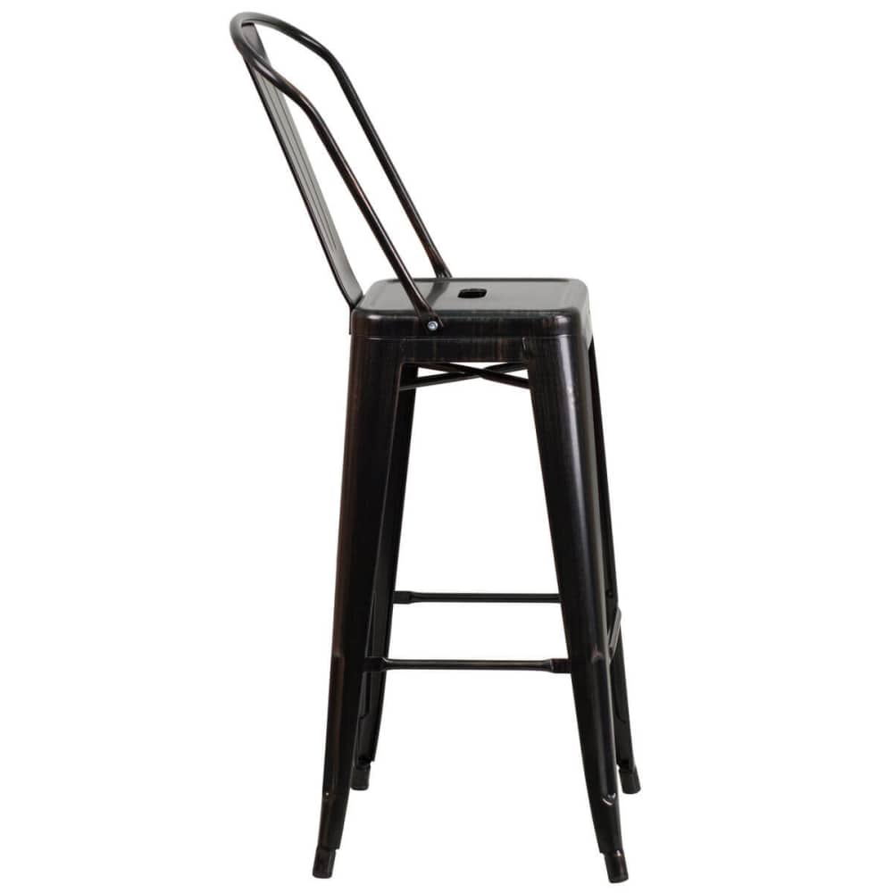 Metal bar stool