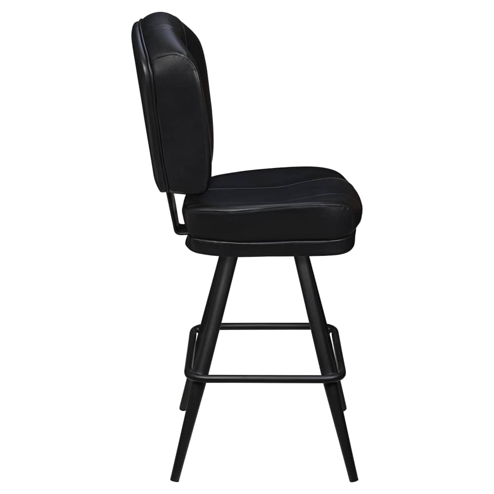 Channel back square bar stool