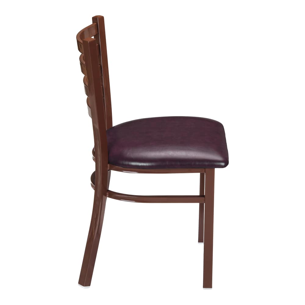 Ladder back metal dining chair
