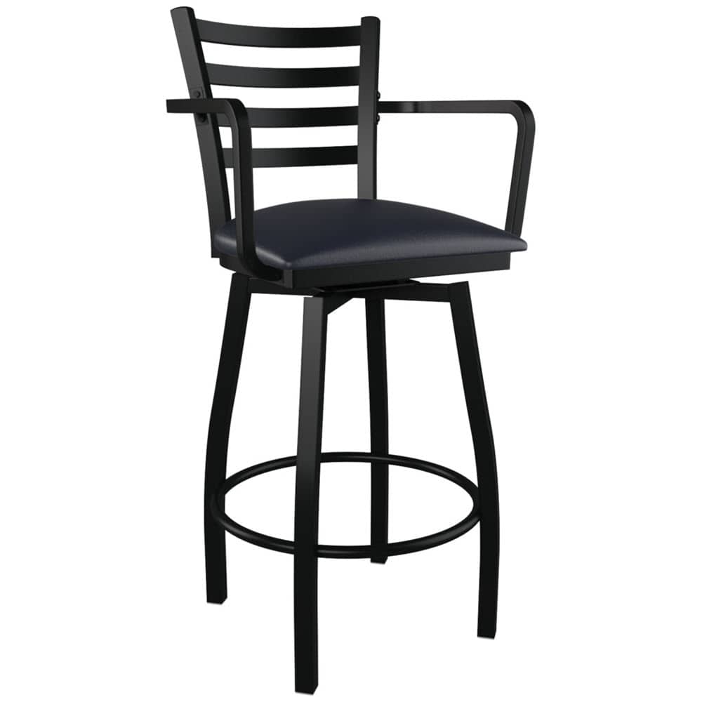 Ladder back metal bar stool