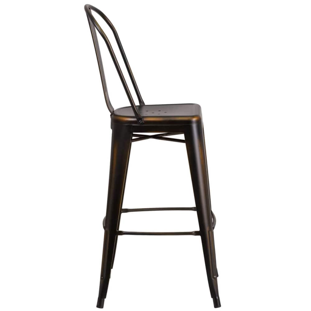 Metal bar stool