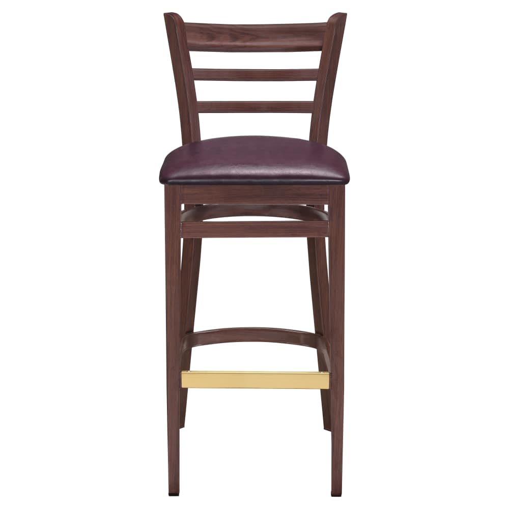 Ladder back metal bar stool
