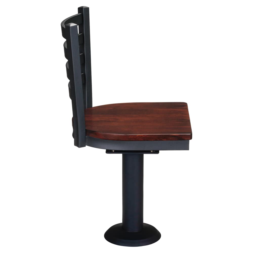 Ladder back metal dining chair