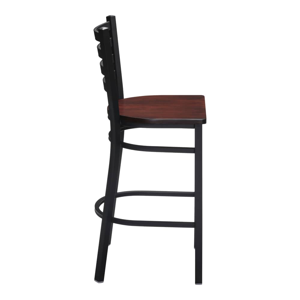 Ladder back metal bar stool