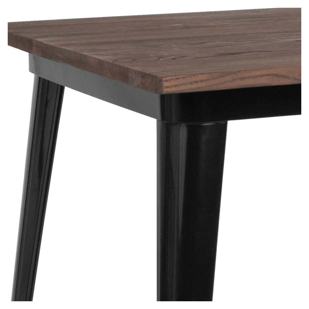 Wood dining table