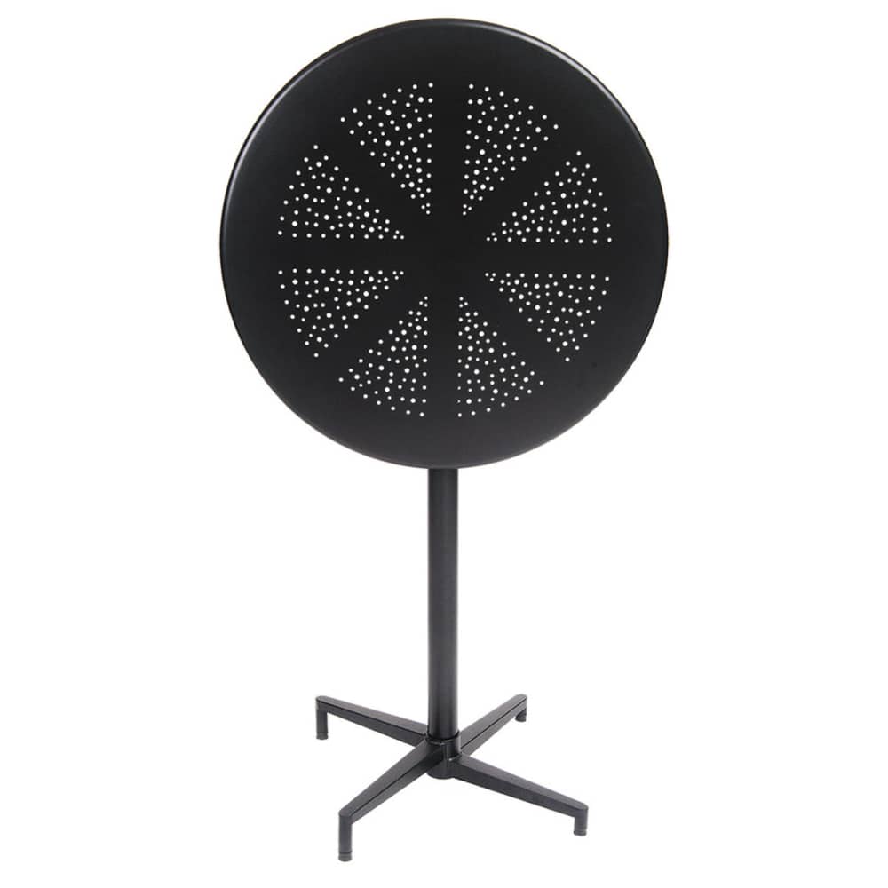 Folding metal dining table