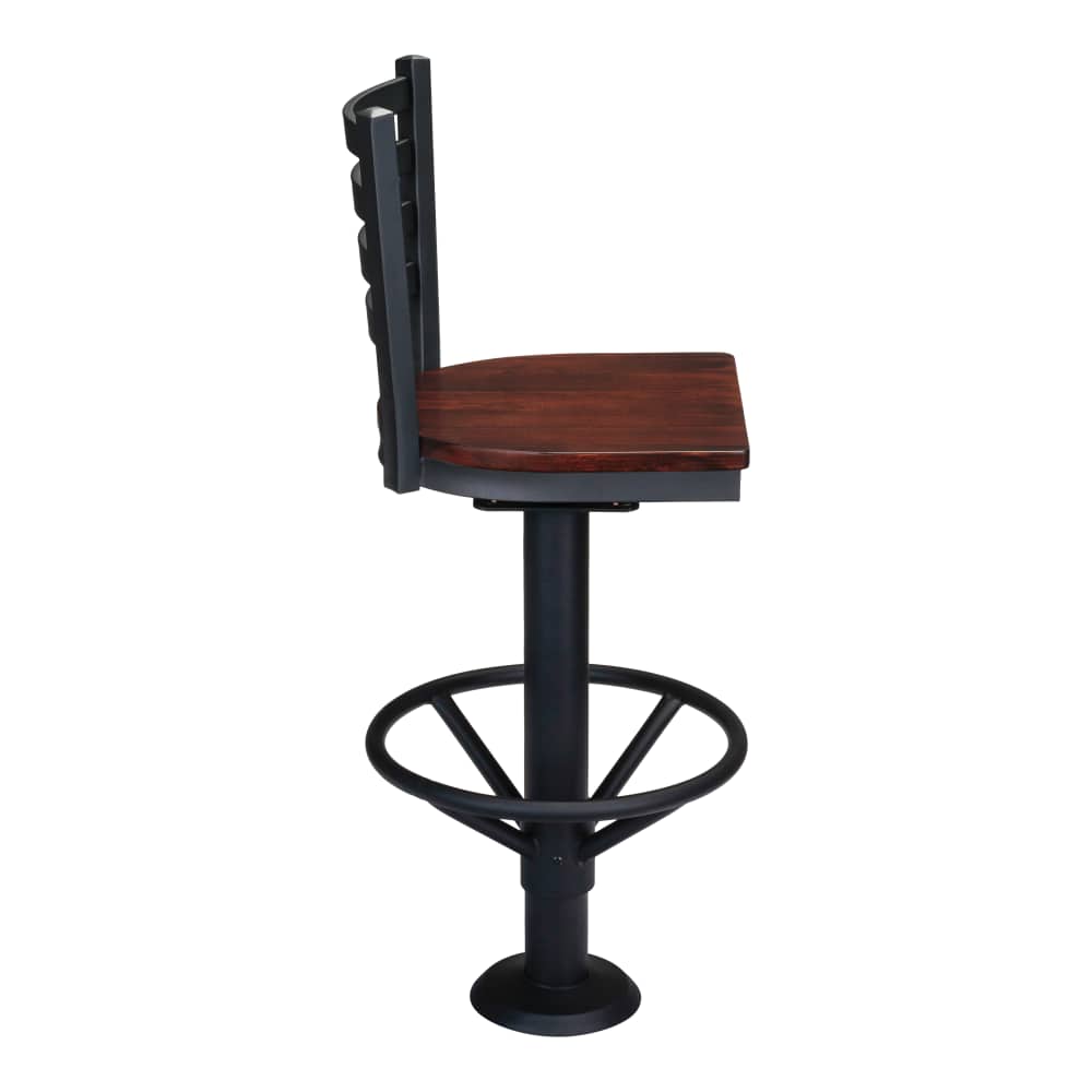 Ladder back metal bar stool