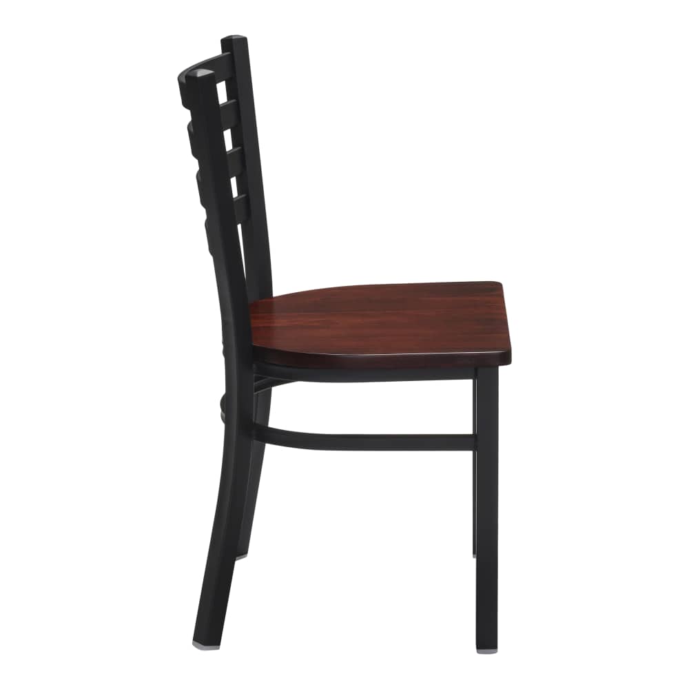 Ladder back metal dining chair