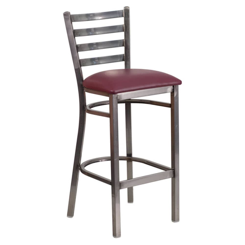 Ladder back metal bar stool